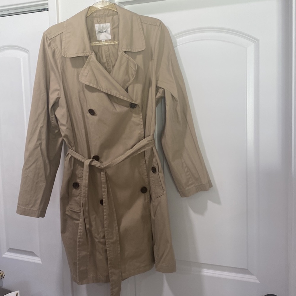 Women’s Madewell Abroad Trench Coat. Size XL
